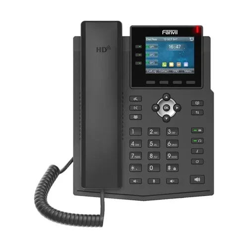 Fanvil X3U 6-SIP PoE Gigabit IP Phone Without Adapter